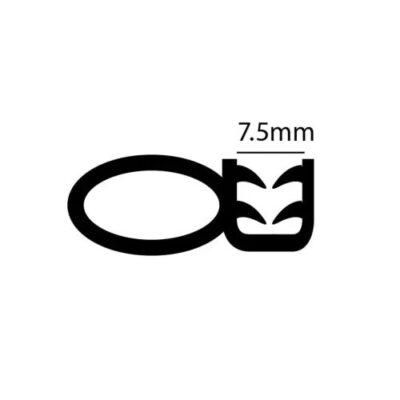 art.nr. HK1407-10 RAAMRUBBER 10 METER