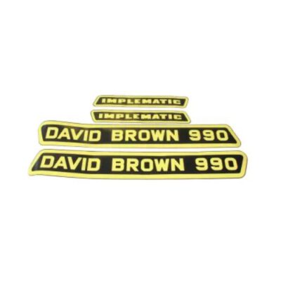 art.nr. HK52618 STICKER-SET DAVID BROWN 990 (IMPLEMATIC)